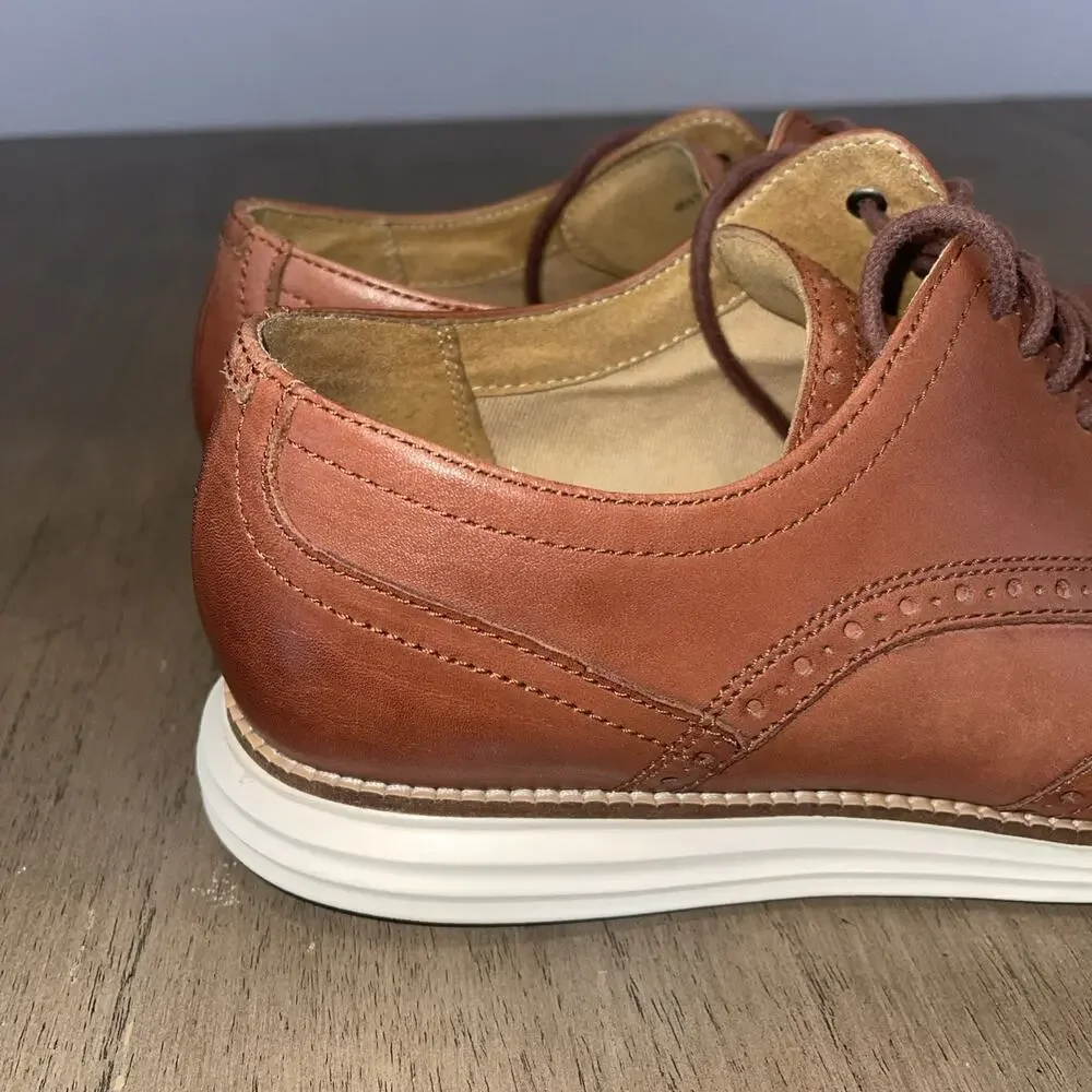 Cole Haan Mens Size 12M OriginalGrand Wingtip Oxfords Brown Leather C26471